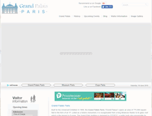 Tablet Screenshot of grandpalaisparis.com
